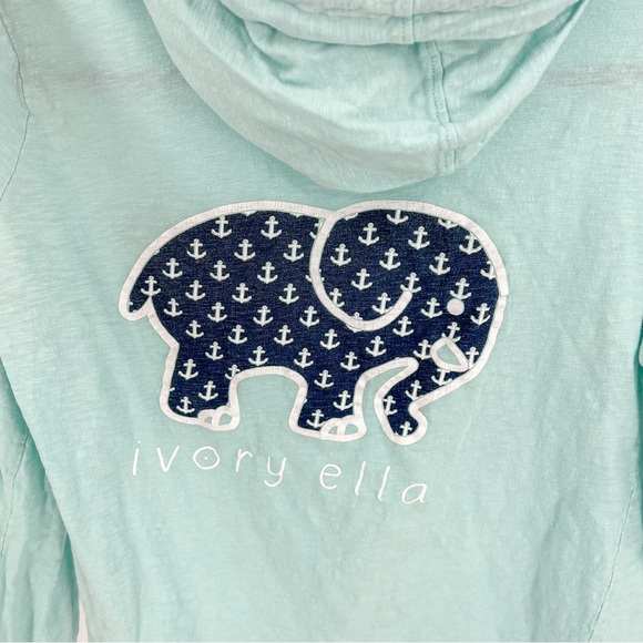 Ivory Ella Light Blue Hoodie - Picture 2 of 6
